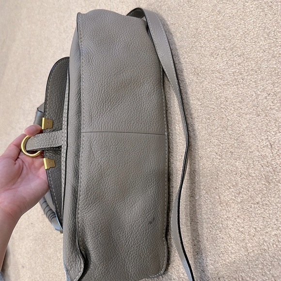 100% Authentic Chloe Medium Marcie Satchel in Cashmere Grey - Picture 7 of 7